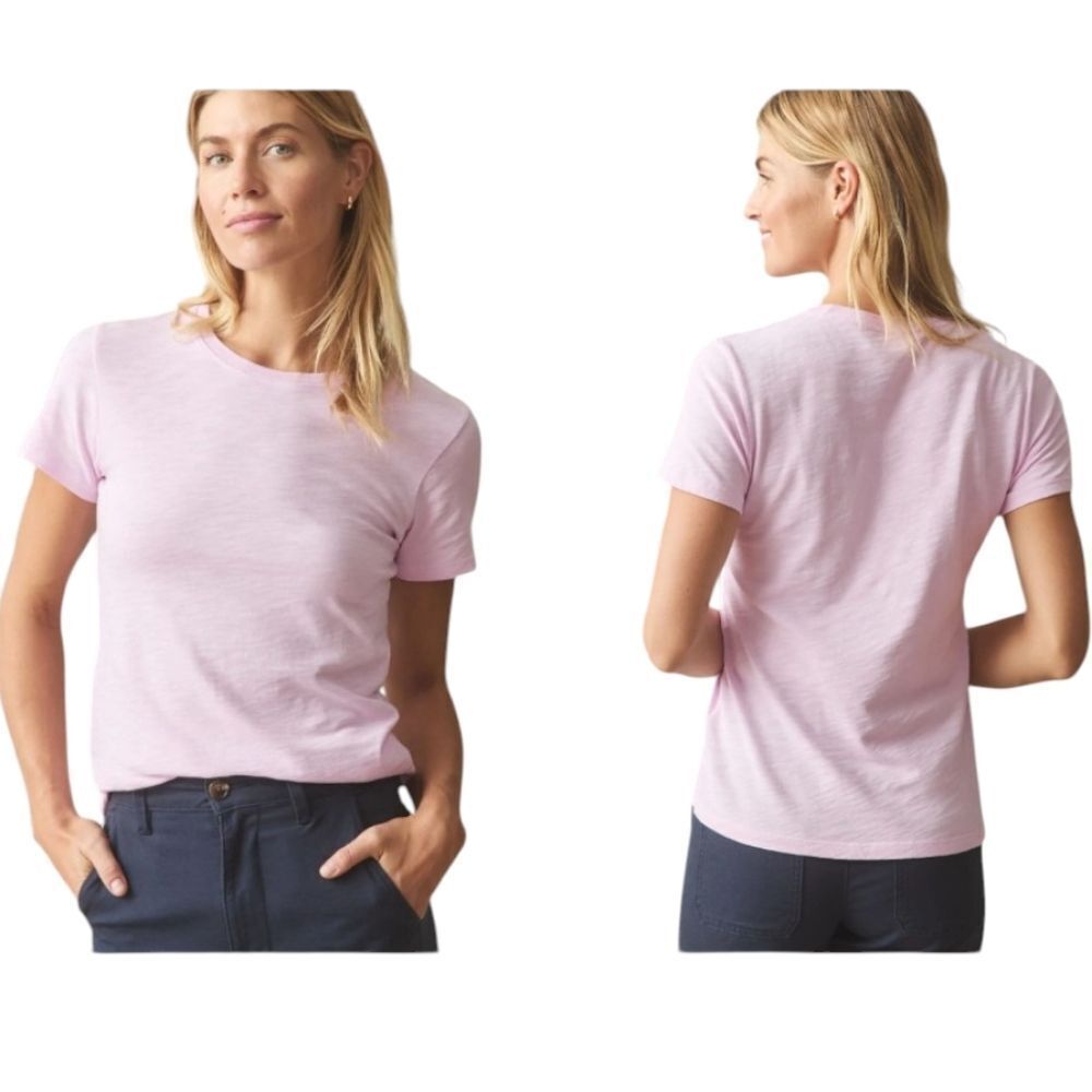 NEW American Giant Premium Slub Crew Tee Shirt Short Sleeve Pirouette Pink XL